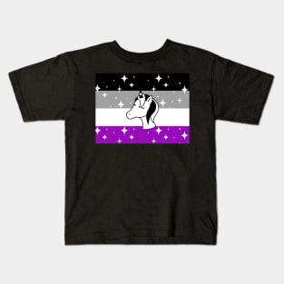 Asexual Sparkle Unicorn Kids T-Shirt